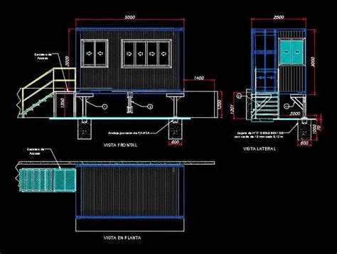 Office Container Assembly Dwg Block For Autocad Office Container