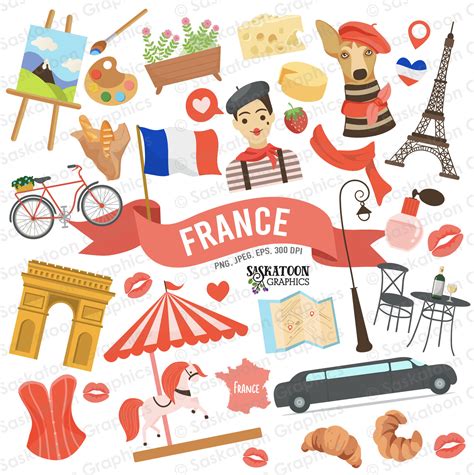 France Travel Clip Art French Flag World Culture European Continent