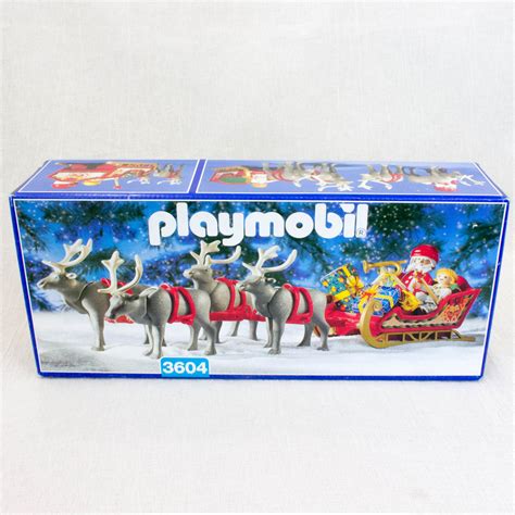 Playmobil 3604 Santa Claus And Reindeer Magic Sleigh Christmas Playset