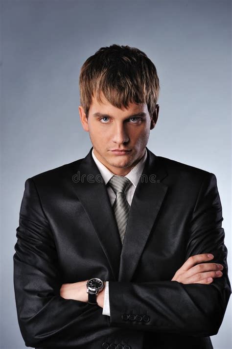 Young Serious Businessman Stock Image Image Of Person 12970397