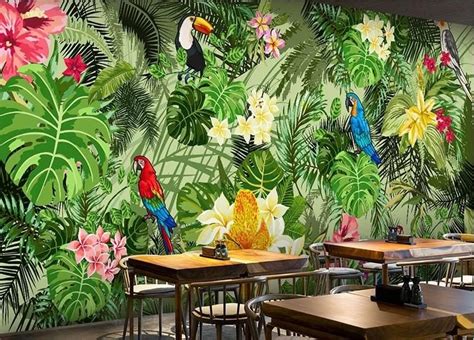 Tropical Rainforest Wall Mural Mural Wall