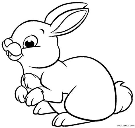Animado Para Colorear Conejo Páginas Para Colorear