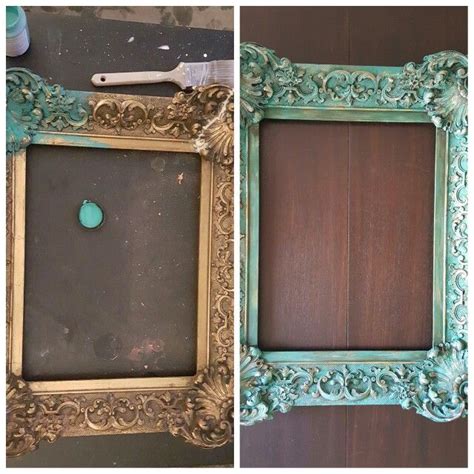 See more ideas about picture frames, painted picture frames, frame. Before & After, ornate gold frame painted with chalk paint ...