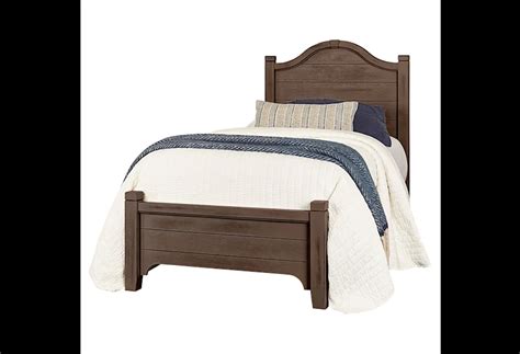 Laurel Mercantile Co Bungalow Full Low Profile Bed With Arch Headboard Belfort Furniture