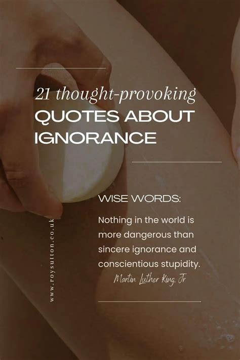 21 Thought Provoking Quotes About Ignorance Roy Sutton