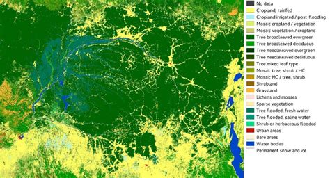 Land Cover As Observed From European Space Agency Esa Climate Change Download Scientific