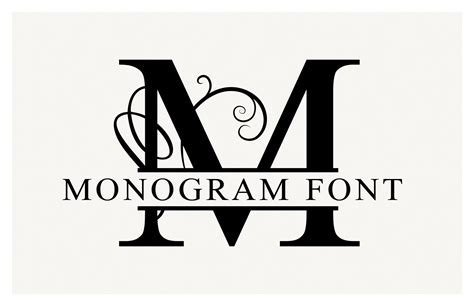 Split Monogram Font And Vectors — Medialoot