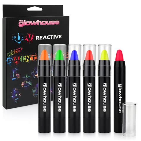 Uv Reactive Neon Paint Stick Set