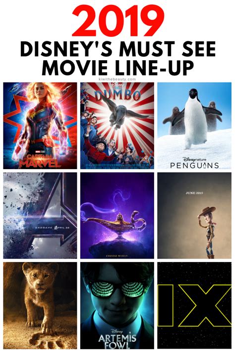 Disney+ brings you the best of disney, pixar, marvel, star wars, and national geographic. Disney's 2019 Must See Movie Line Up! - Kiwi The Beauty ...