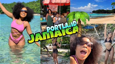 road trip to winifred beach portland jamaica jamaica travel vlog🏝🇯🇲 youtube