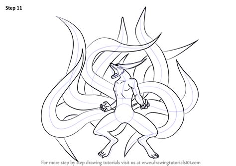 Anime things to draw naruto. Learn How to Draw Kurama from Naruto (Naruto) Step by Step ...