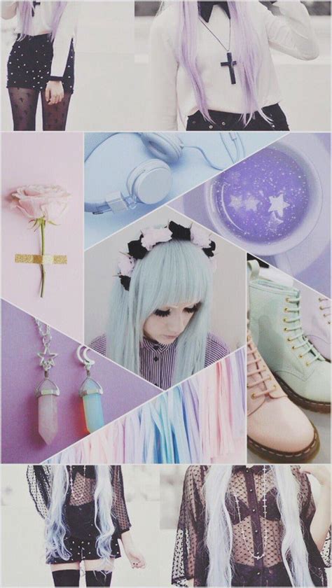 Pastel Goth Anime Desktop Wallpaper