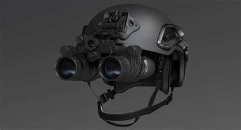 Helmet With Night Vision Goggles 3d In 2024 Night Vision Goggles