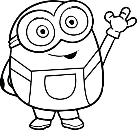 Funny Minion Coloring Pages Bob Coloring Pages