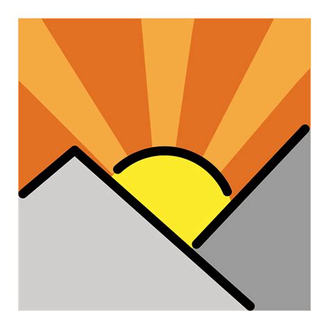 Sonnenaufgang über Bergen Clipart Kostenloser Download Creazilla