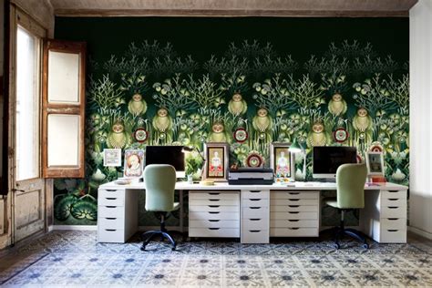 Stunning Office Wallpaper Ideas For Stylish Home Office