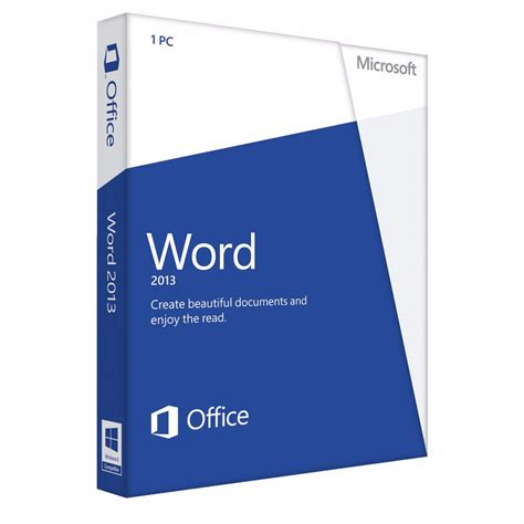 Microsoft Word 2013 Box Pack 3264 Bit Medialess
