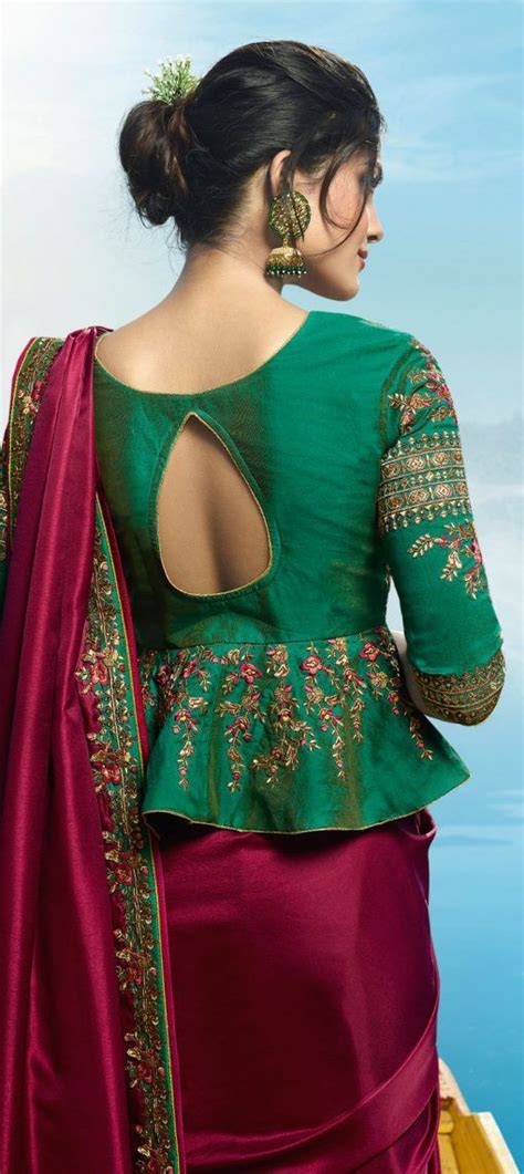 Want to get that stylish look in saree. 25 Trendy saree blouse designs - Simple Craft Ideas
