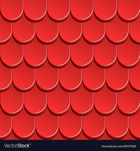 Texture Red Shingles Red Roof Royalty Free Vector Image
