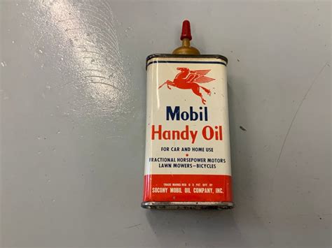 Original Mobil Pegasus Flying Horse Home Handy Oil Can Nice Shape