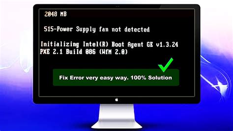 Power Supply Fan Not Detected Fix Youtube