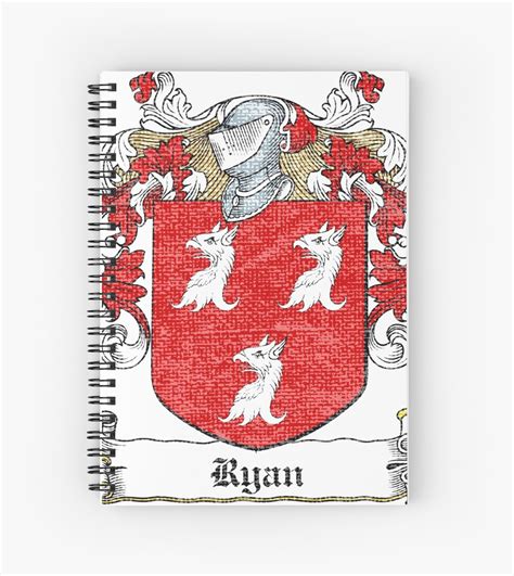 Check spelling or type a new query. "Ryan Irish Family Crest" Spiral Notebooks by ...