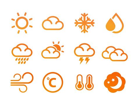 Weather Forecast Flat Icon Vector Art And Graphics