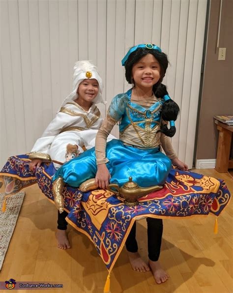 Aladdin And Jasmine Riding A Magic Carpet Costume