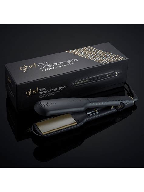 Ghd Max Hair Straightener Black At John Lewis And Partners