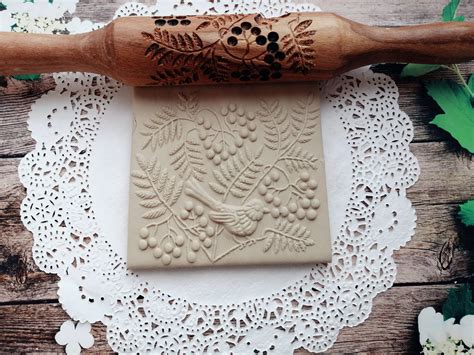 Pattern Rolling Pin Embossed Rolling Pin Engraved Rolling Etsy