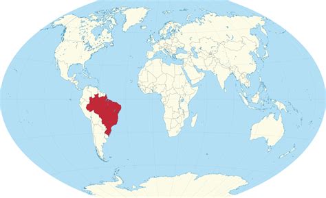 Auf weltkarte.com finden sie eine vielfalt von links zu kostenlosen online weltkarten, landkarten und stadtplänen aus aller welt. File:Brazil in the world (W3).svg - Wikimedia Commons