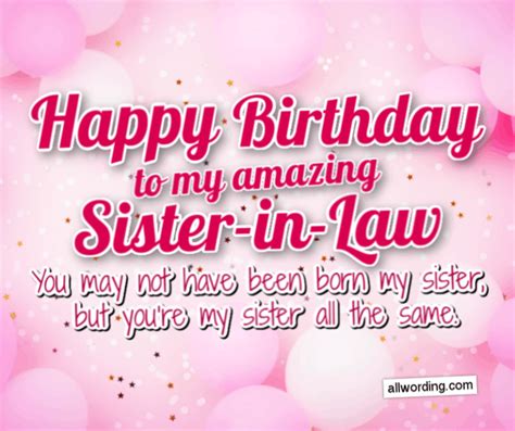 25 Ways To Say Happy Birthday To Your Sister In Law