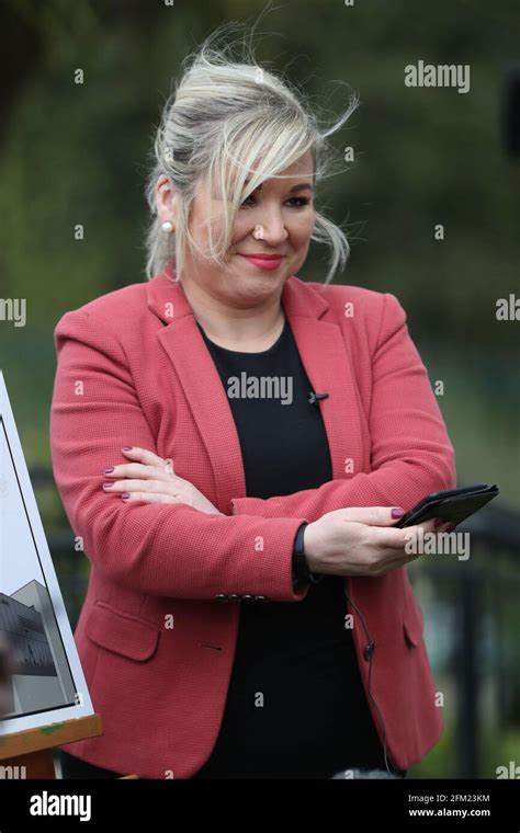 Northern Ireland Deputy First Minister Michelle O Neill At The Turning Of The First Sod At The