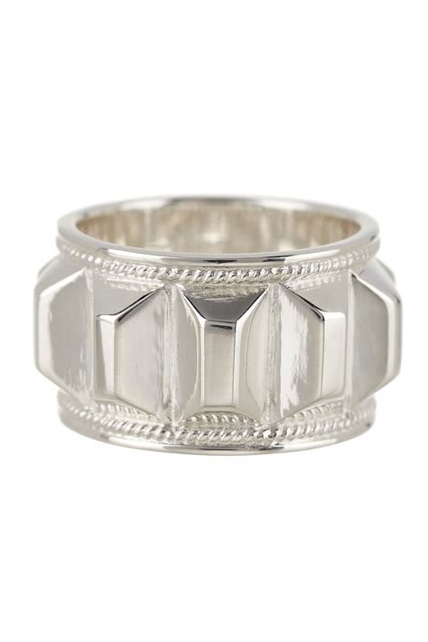 Anna Beck Sterling Silver Faceted Bar Ring In Metallic Lyst