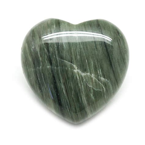 Green Hair Jasper Heart Crystal Vaults