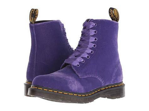 Dr Martens 1460 Pascal Velvet Dusty Violet Velvet Boots In Purple Save 22 Lyst