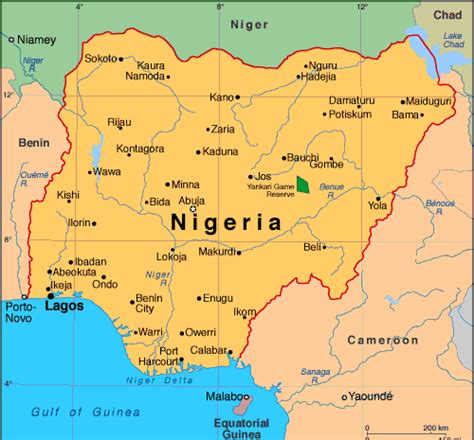 Nigeria Carte 2 Afrikcaraibmontreal