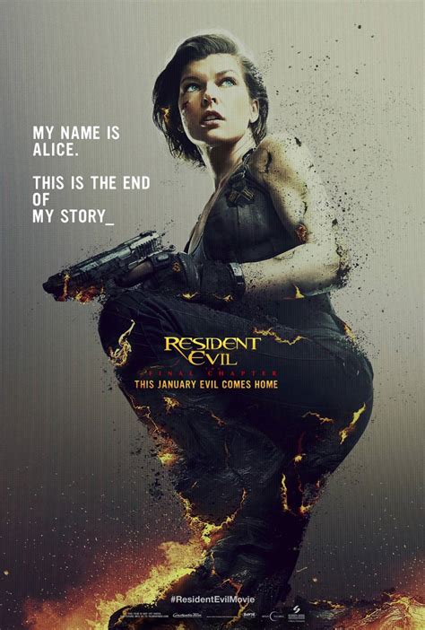 Resident Evil The Final Chapter Poster Trailer Addict