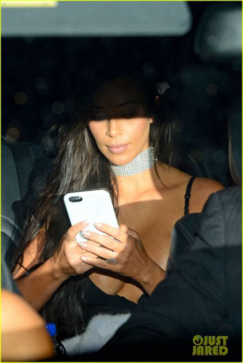Kim Kardashian Shows Off Major Cleavage In Sexy Sheer Dress For Kanye