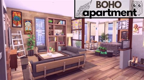 Boho Studio Apartment The Sims 4 Speed Build Otosection