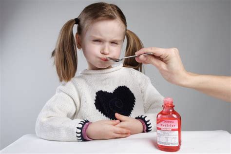 Child Taking Medication Stock Photo Image Of Medicine 4882830