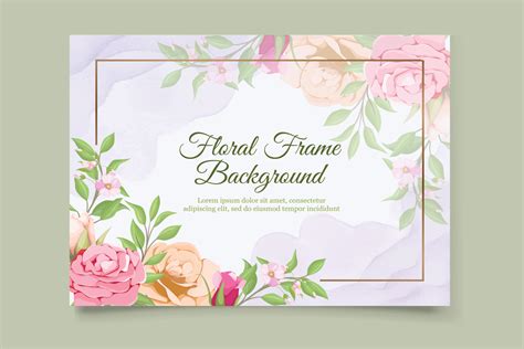 Luxury Wedding Invitation Floral Design Card Wedding Ornament Concept