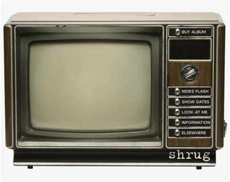 Old Tv Black And White Tv Transparent Png 843x600 Free Download