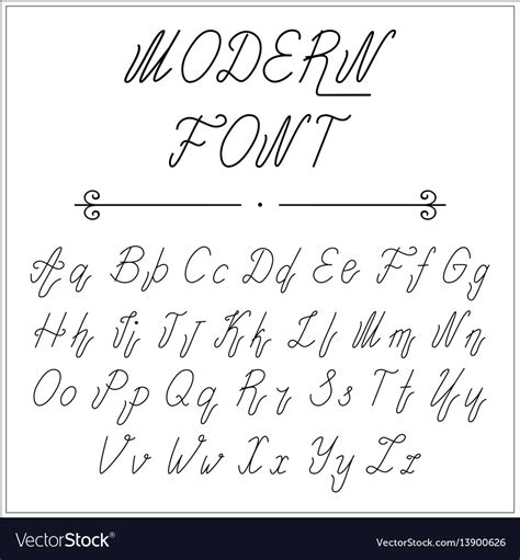 Handwritten Lettering Font Alphabet Royalty Free Vector