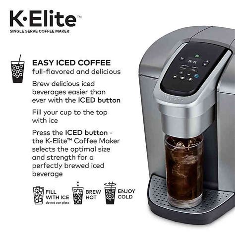 Keurig® K Elite™ Single Serve K Cup® Pod Hot And Iced Coffee Maker Bed