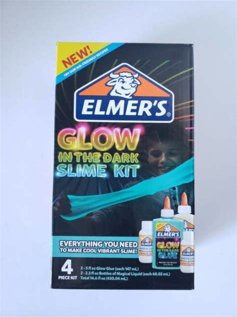 Elmers Glow In The Dark 4 Pc Slime Kit New Ebay