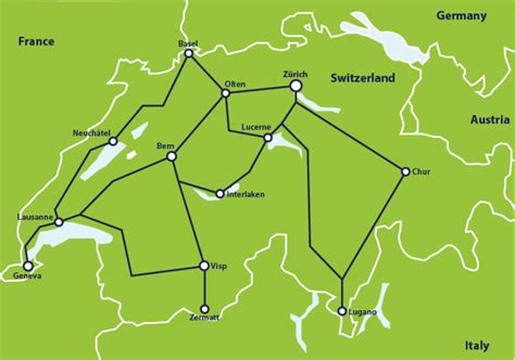 Switzerland By Train From €185 Switzerland Train Routes