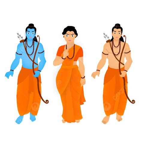 Feliz Ram Navami Shri Sita Y Laxman Png Diseño Png Dibujos Ram Navami