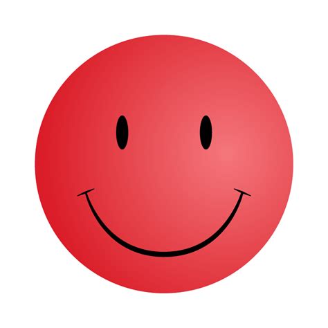 5 Red Smileys And Emoticons With Happy Face Smiley Symbol