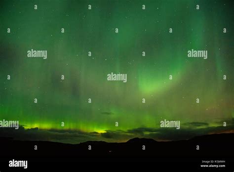 Northern Light In Iceland Aurora Stock Photo Alamy